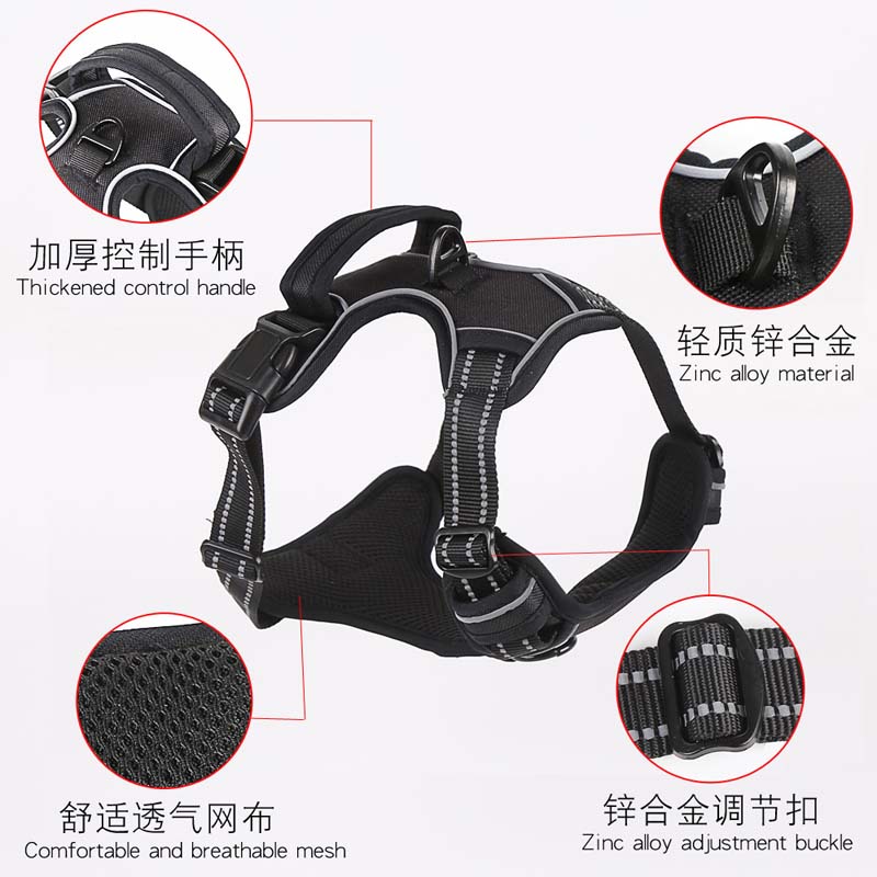 Pet Chest Strap Hook Loop Velcro