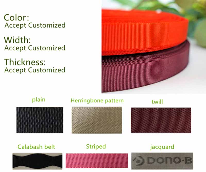 custom webbing